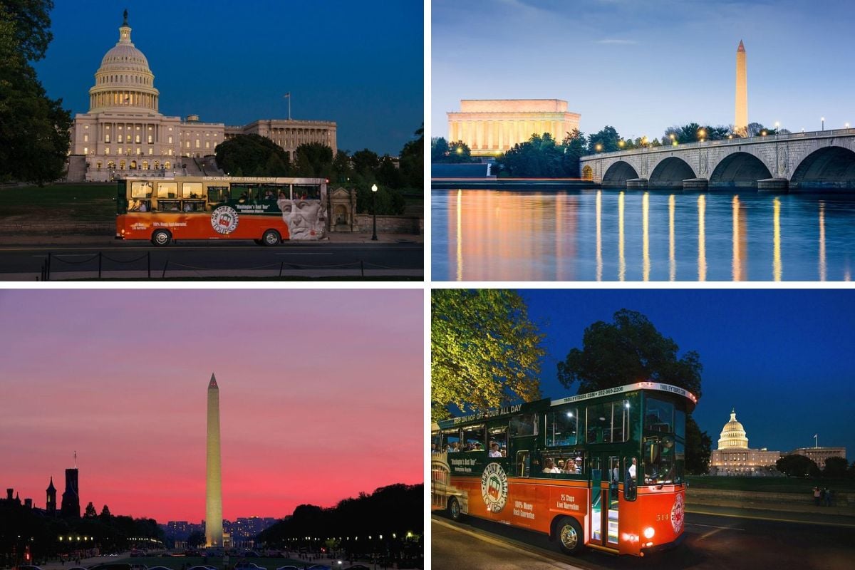 Washington DC Monuments by Moonlight Tour by Trolley