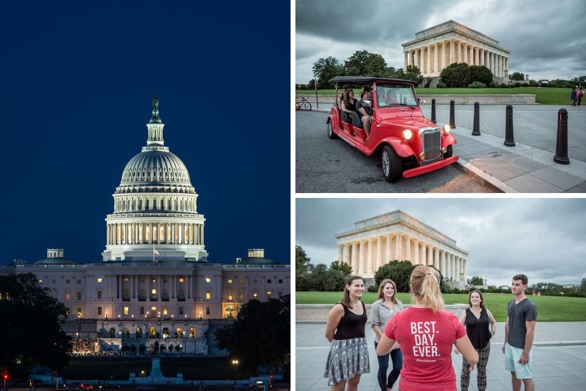 Washington DC by Moonlight Electric Cart Tour