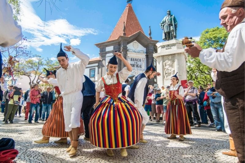 Folkloreshow op Madeira