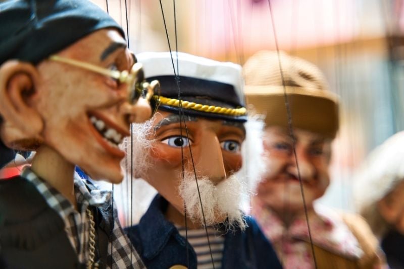 Marionettenshows in Praag