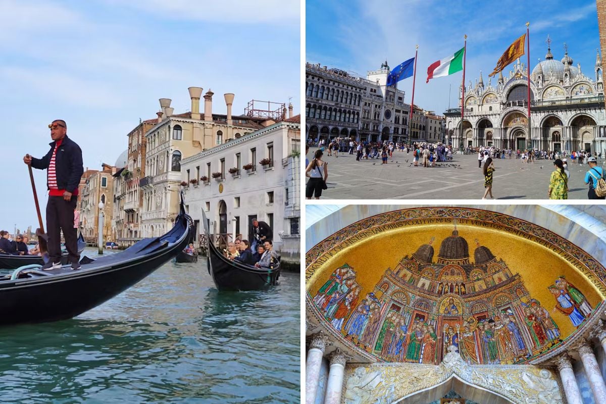 Guided Tour of St. Mark's Basilica with Gondola Ride