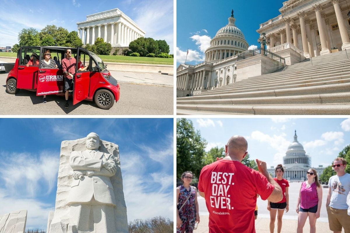 DC Monuments and Capitol Hill Tour by Electric Cart