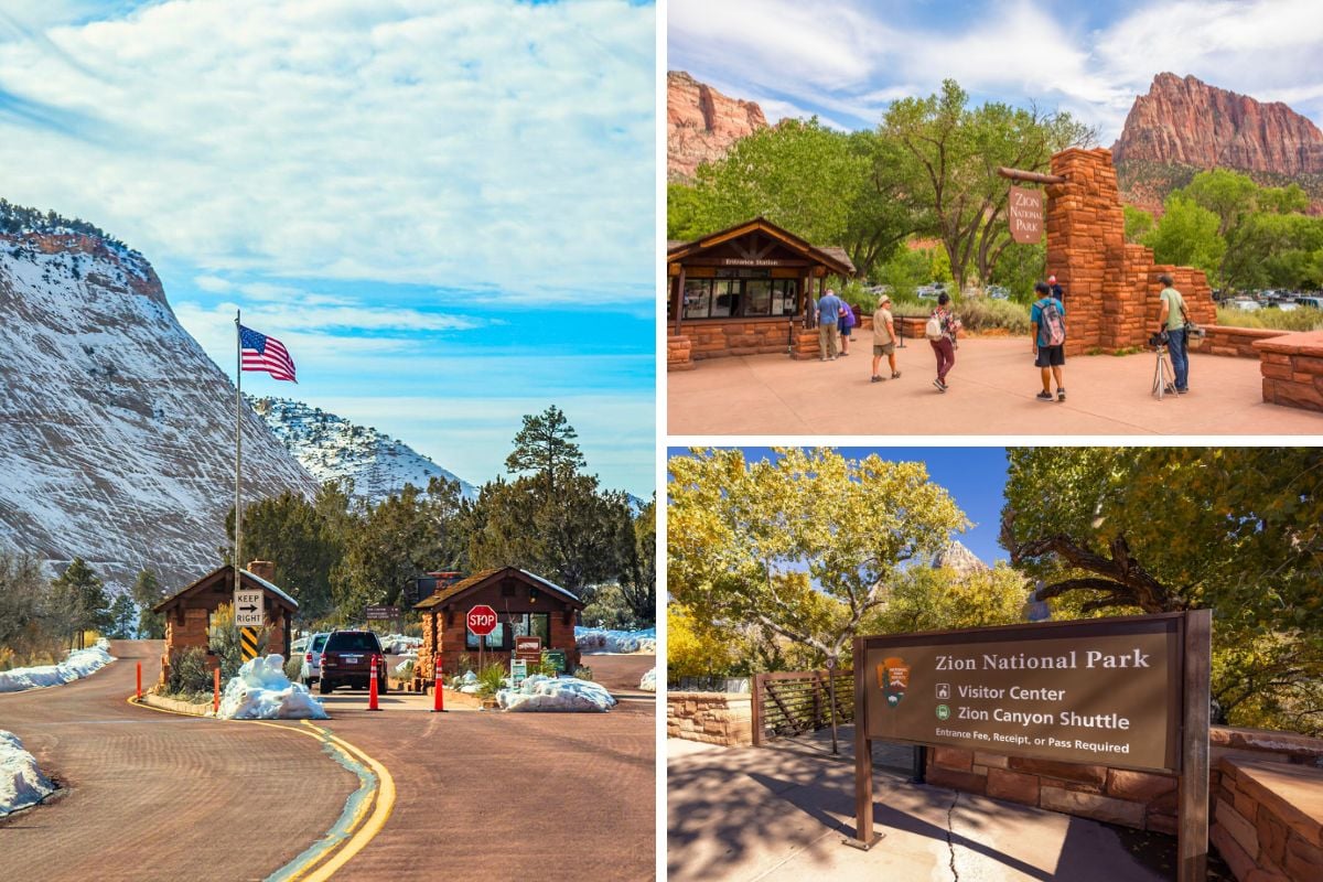 How much does the entrance ticket to Zion National Park cost
