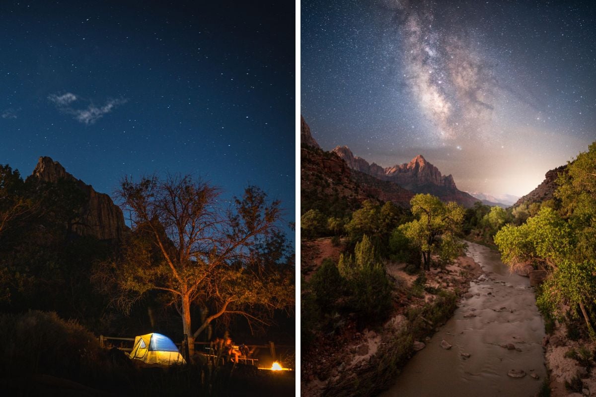 Is camping allowed in Zion National Park