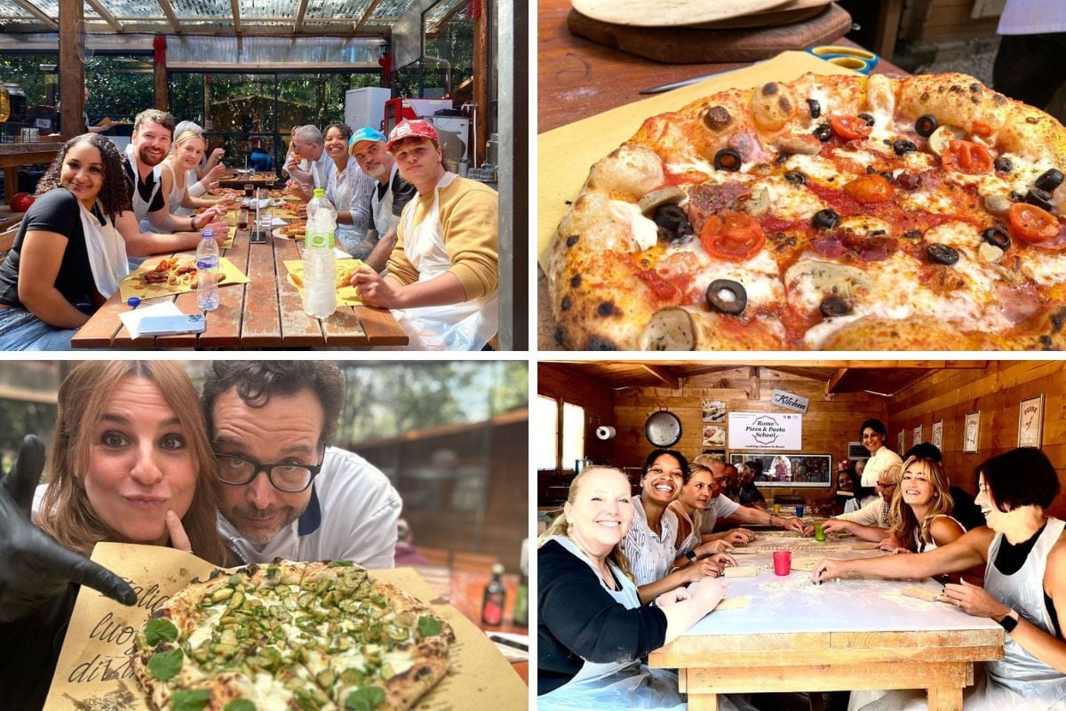 Rome Combo Pizza and Pasta Cooking Class with Wine