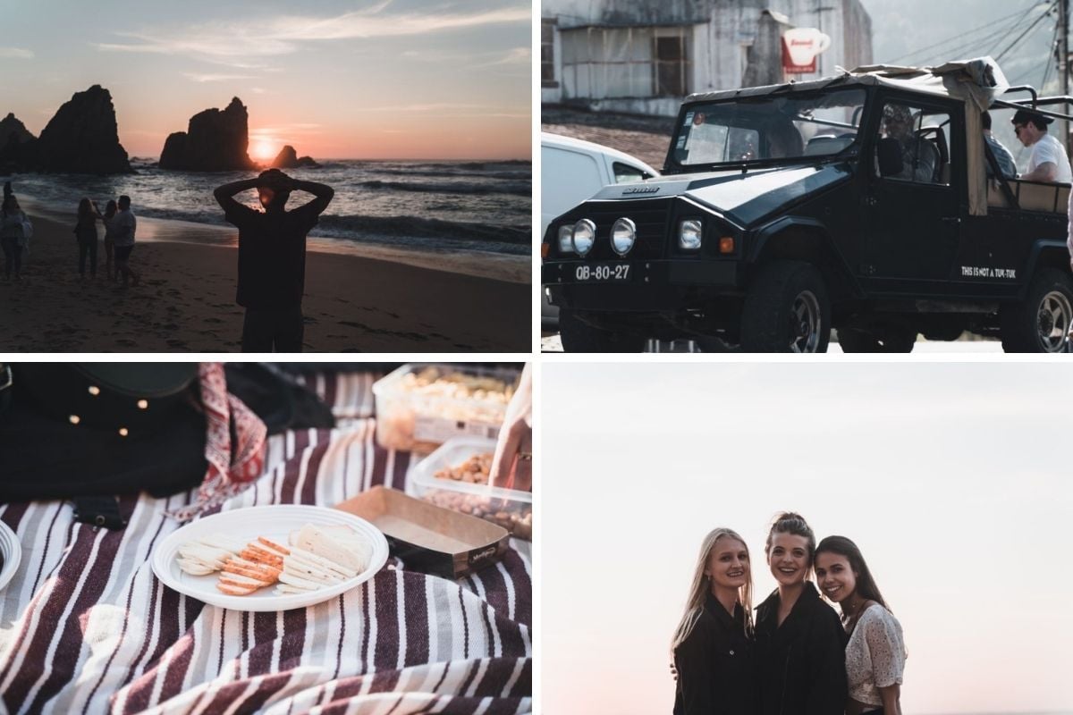 Sintra: Jeep Safari, Sunset Hike, and Tapas at the Beach