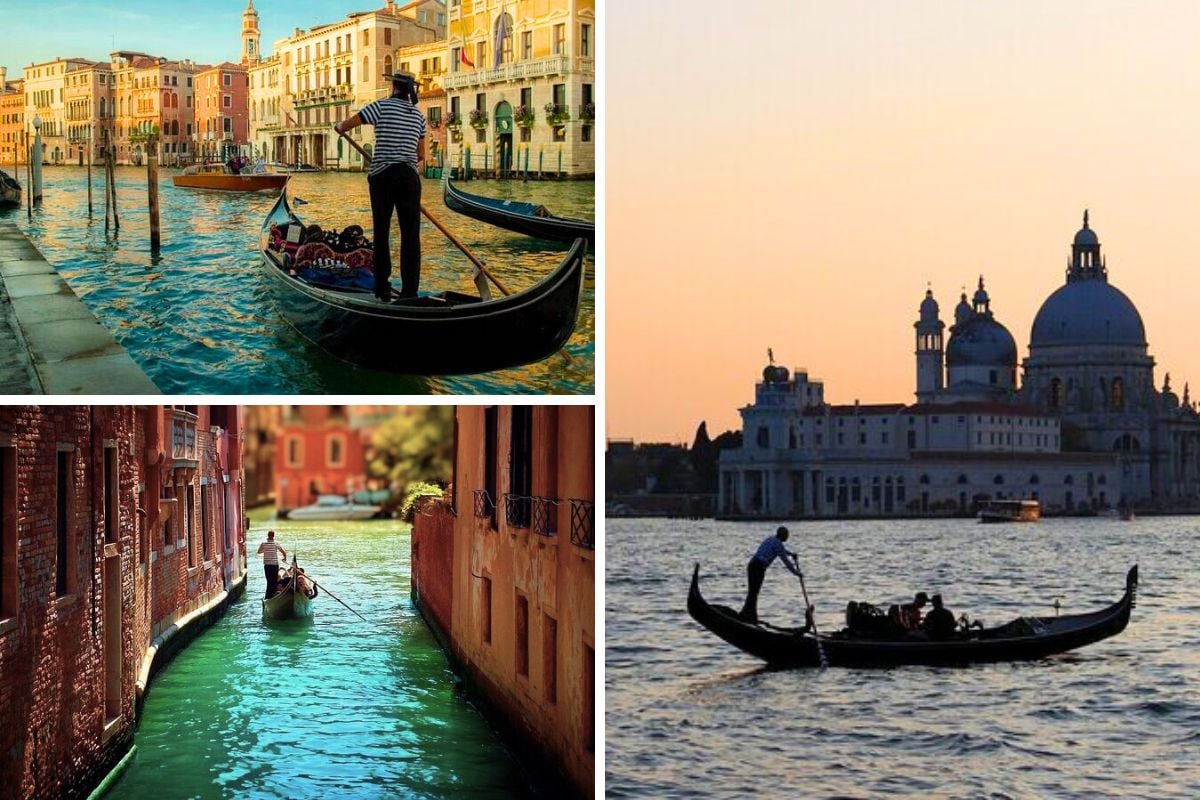 Sunset gondola tours in Venice