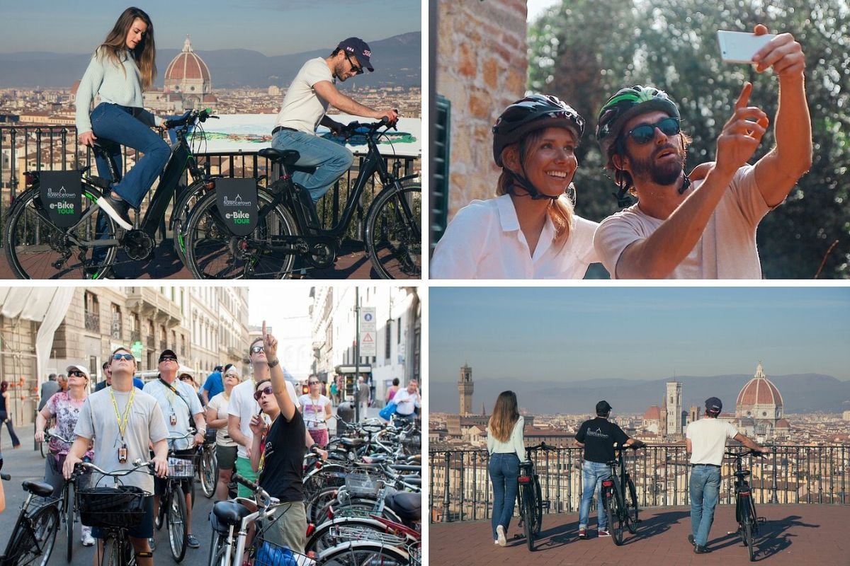 from Florence: sunset panoramic e-bike or classic bike tour