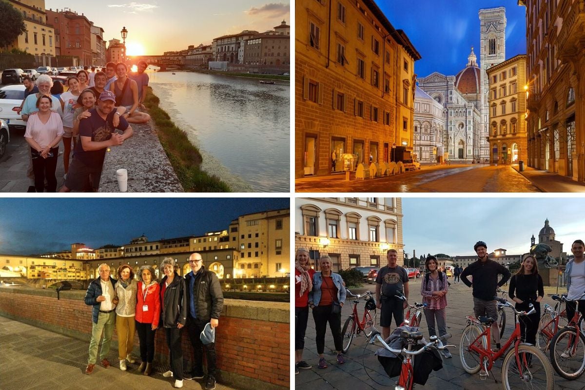 small group evening bike tour with wine