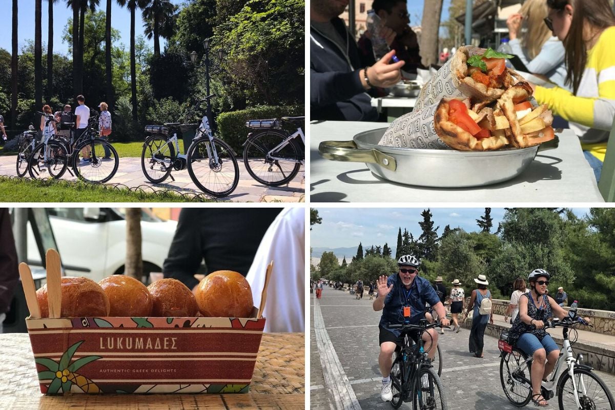 Electric Bike discover of Old and New Athens with Street Food