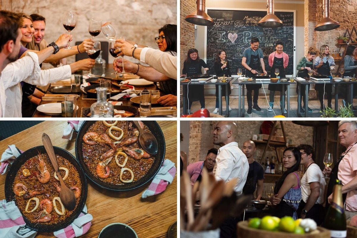 Paella Experience and Bottomless Wine in Barcelona