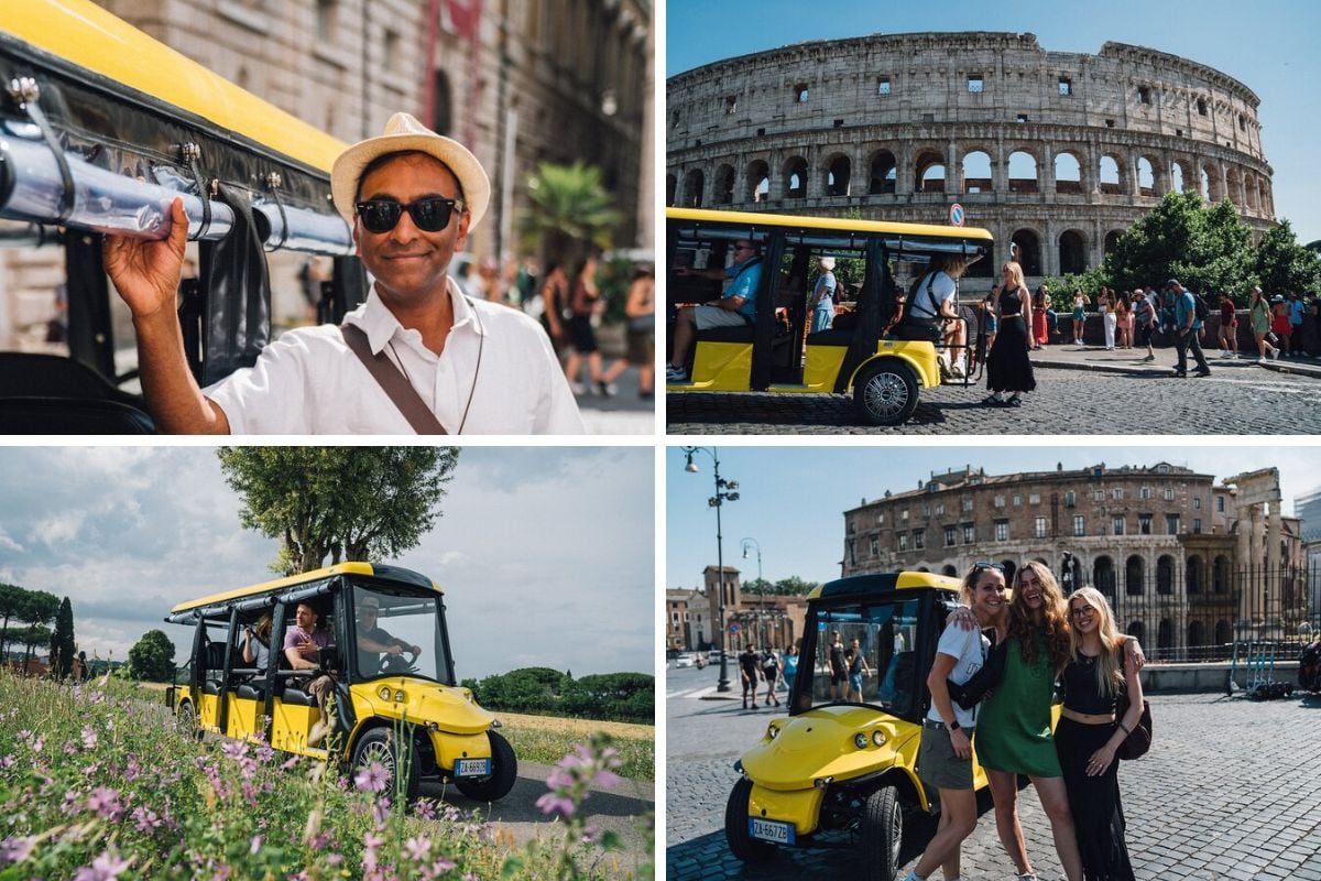 Rome Golf Cart Driving Tour_ City Center, Colosseum & Catacombs