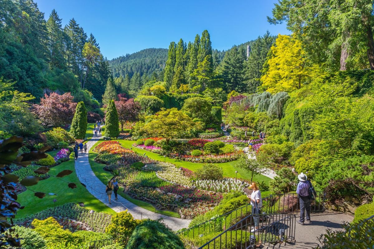 Butchart Gardens at Victoria, Vancouver Island, Canada