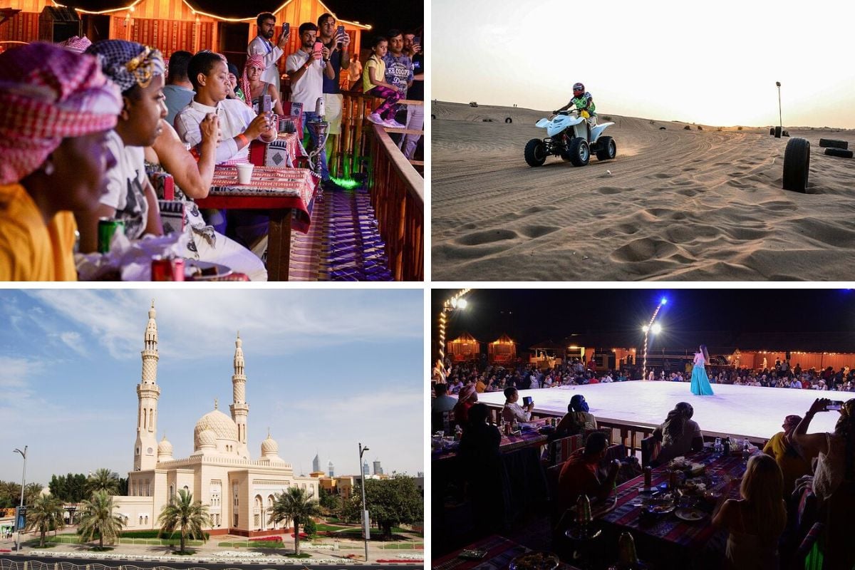 Combo_ Rayna Tours - Dhow Dinner Cruise plus Desert Safari and Dubai City Tour