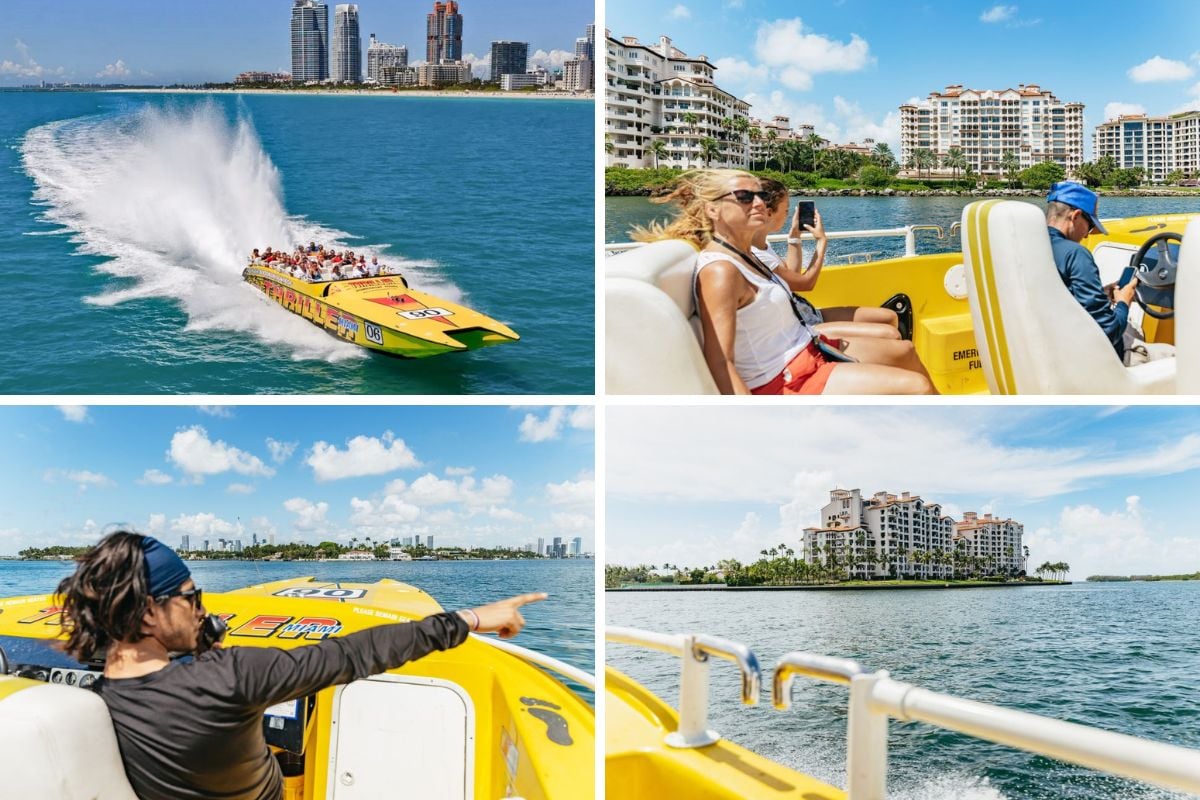 Miami Sightseeing Speedboat Tour