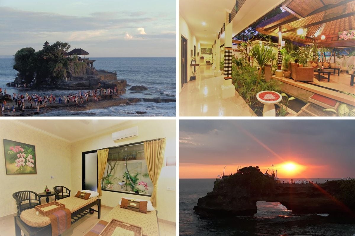 Sunset at Tanah Lot Temple and Spa Tour