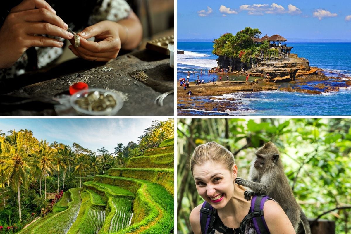 Tanah Lot Tour with Ubud Monkey Forest, Rice Terraces, and Waterfalls
