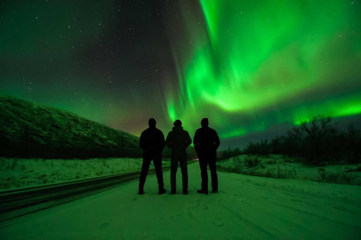 northern lights in Abisko, Sweden