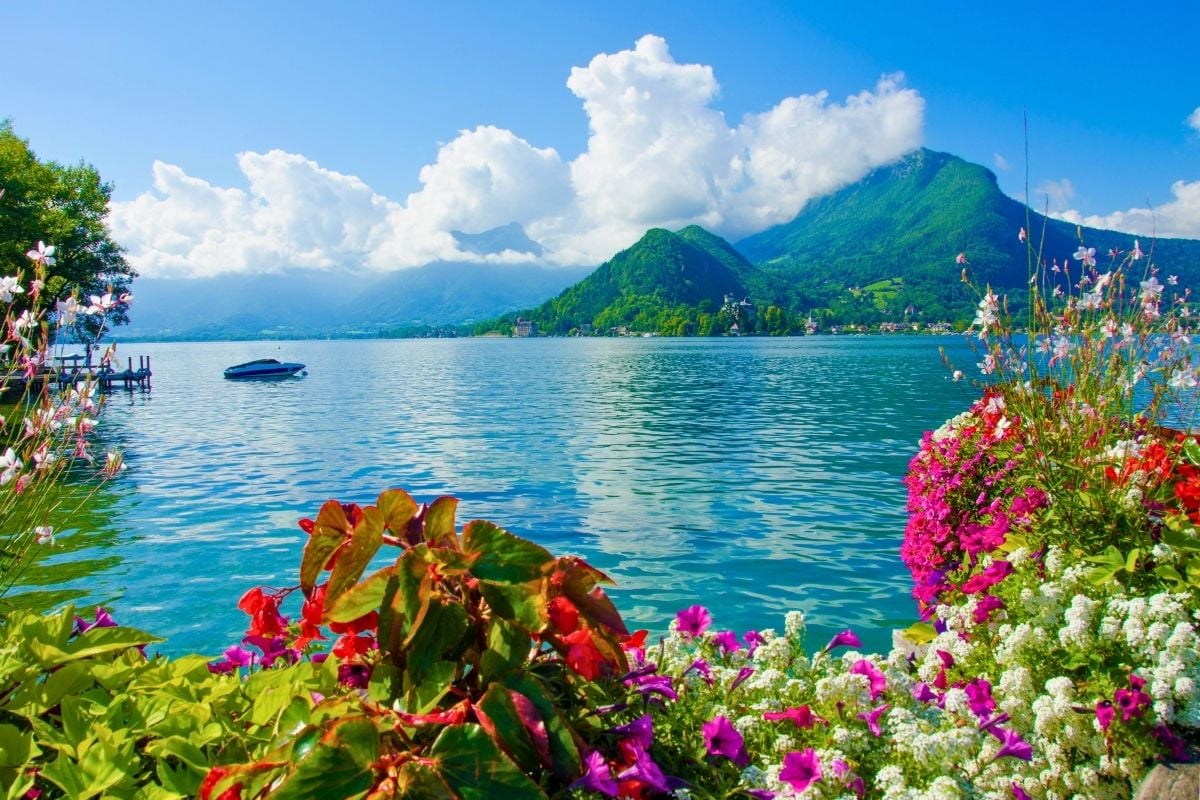 Annecy lake, Haute-Savoie, France
