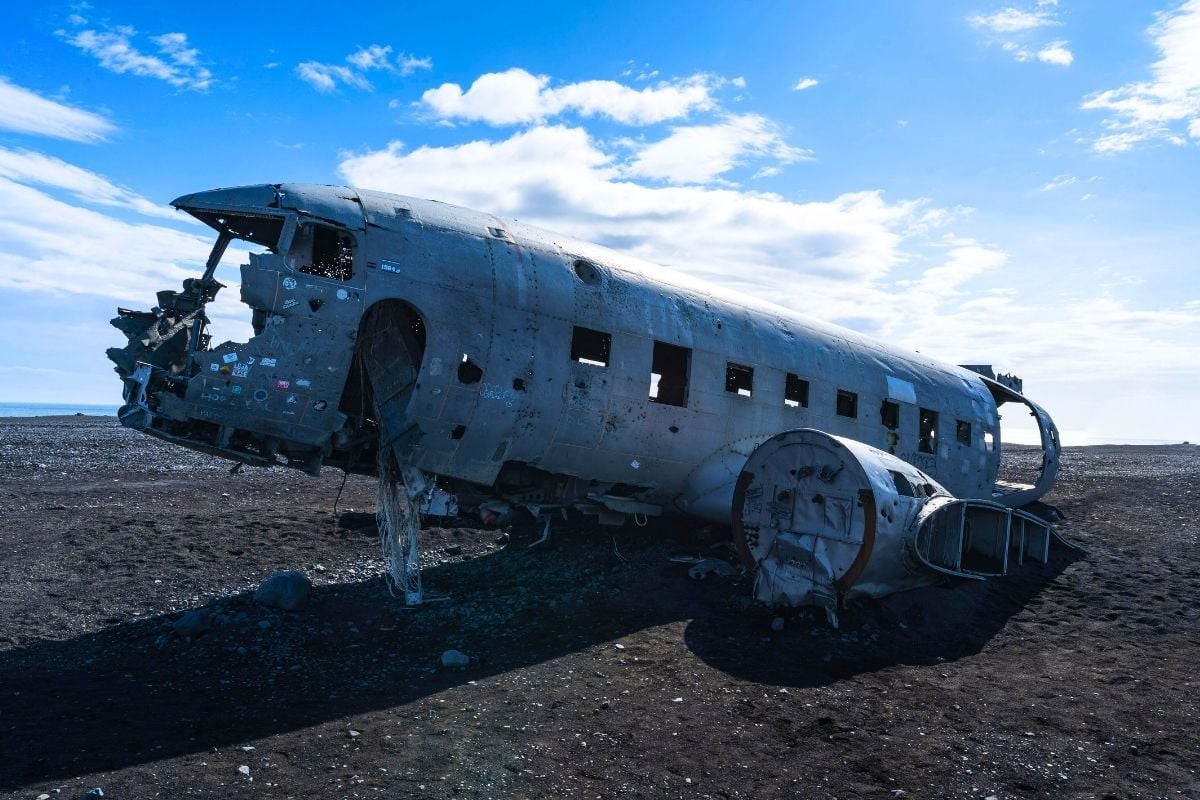 DC-3 Plane Wreck during Summer, Iceland