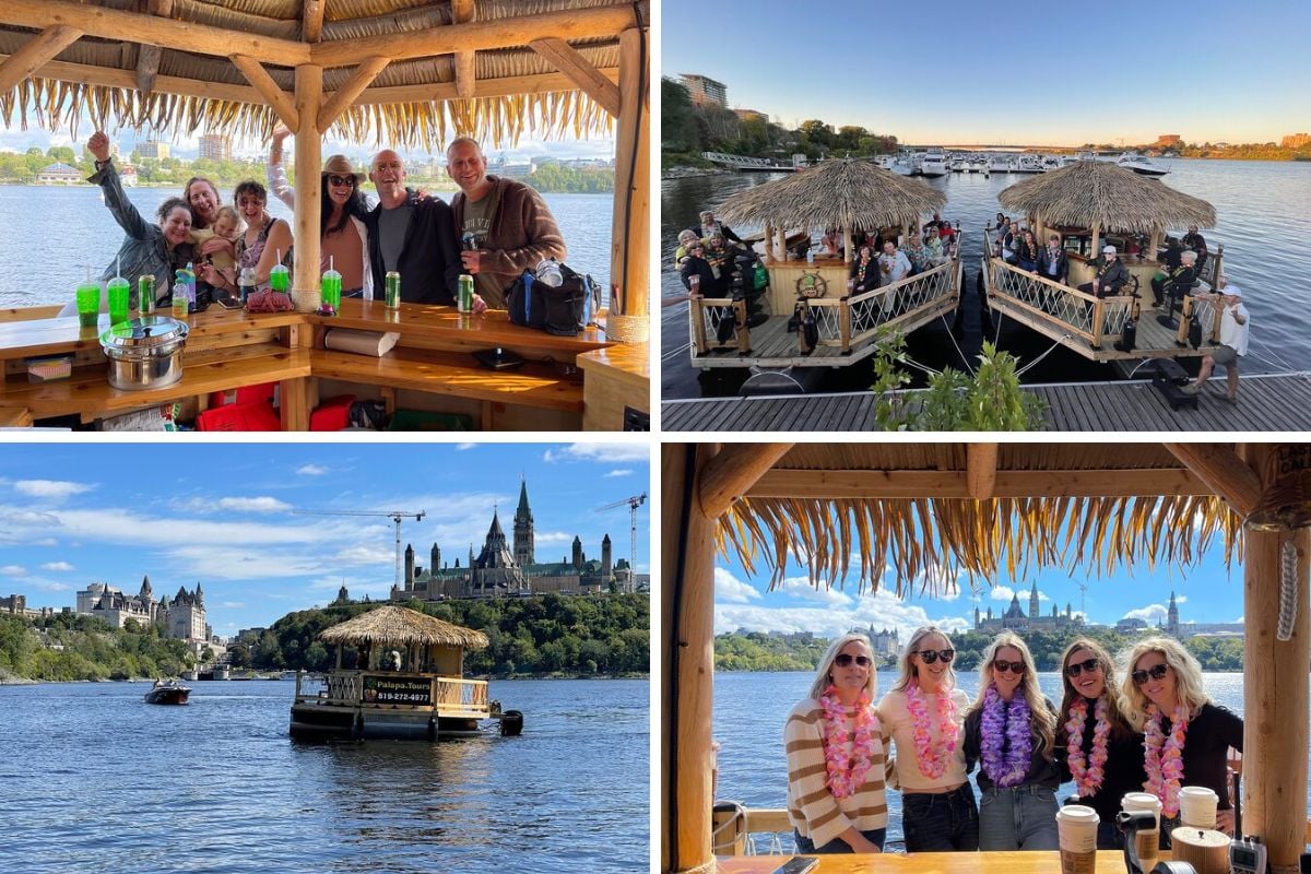 Floating Tiki Bar in Ottawa