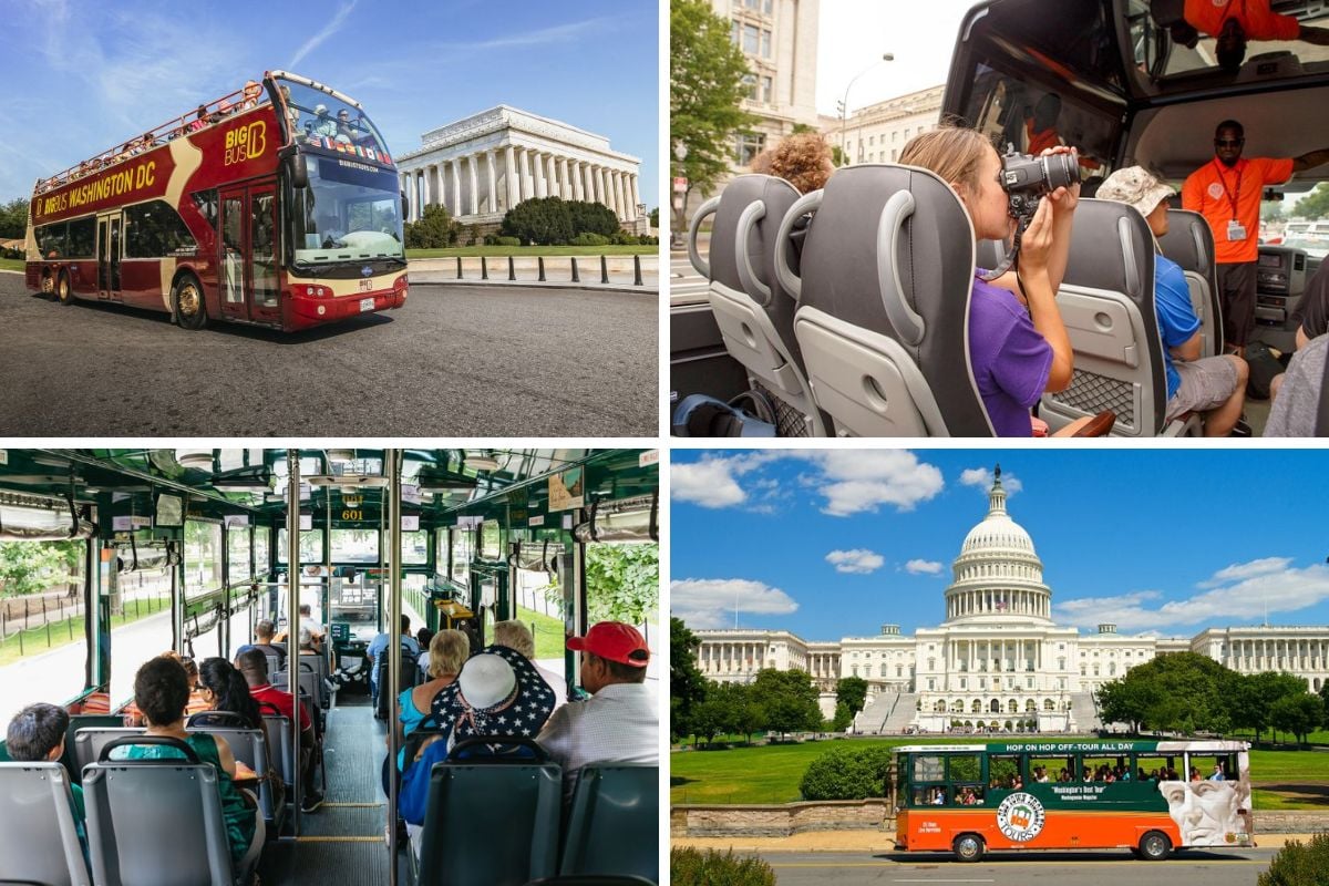 Hop on Hop off Washington DC Bus Tours discounted tickets