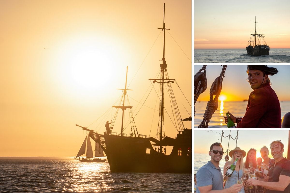 Jolly Roger sunset cruise with sparkling wine