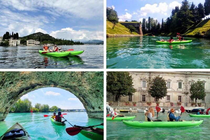 Kayaking near Lake Garda