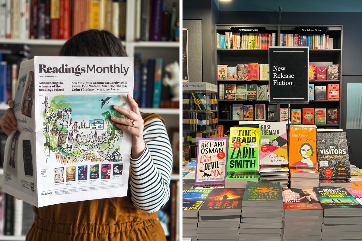 Readings bookstore in Melbourne