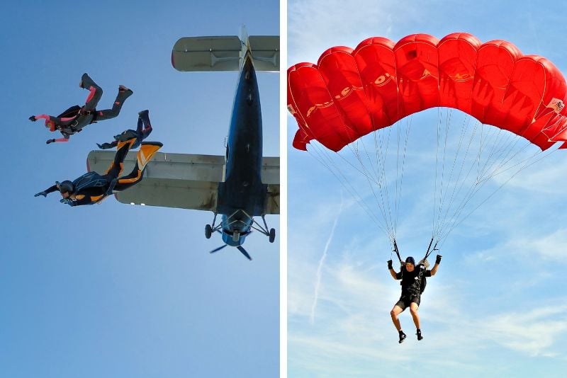 Skydiving in Mexico City