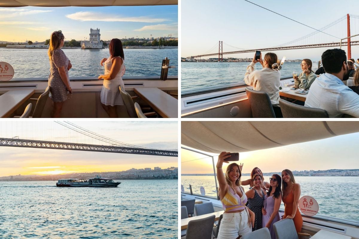 Tagus River Sunset Cruise with Welcome Drink by FRS Portugal