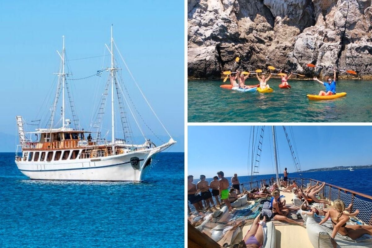 Wooden traditional Boat Cruise in Rhodes by El Greco Cruises
