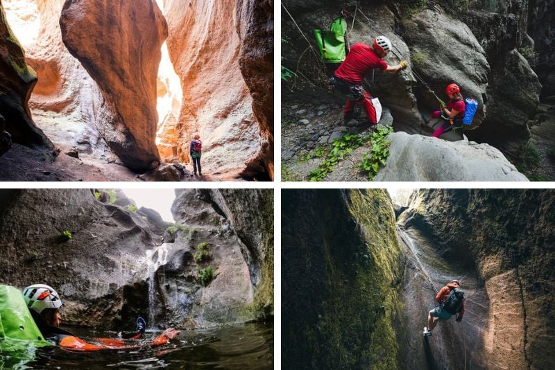 canyoning, Tenerife