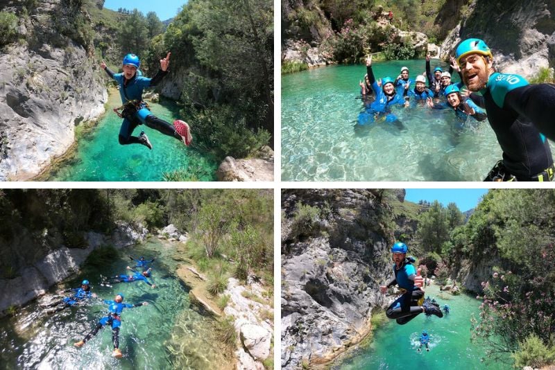 canyoning near Málaga