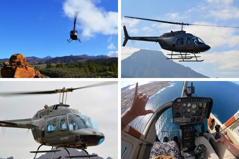 helicopter tours, Tenerife