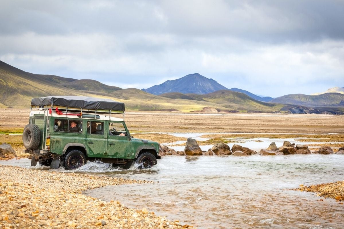 jeep tour in Iceland during Summer