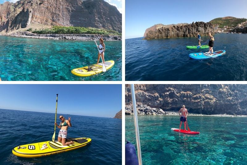 paddleboaring in Madeira Island