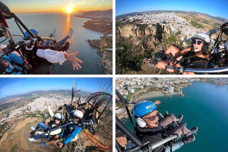 paragliding near Málaga