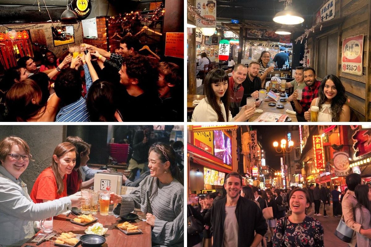 pub crawl in Osaka