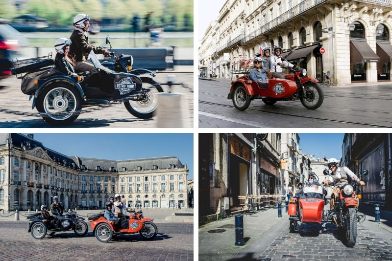 sidecar tours in Bordeaux