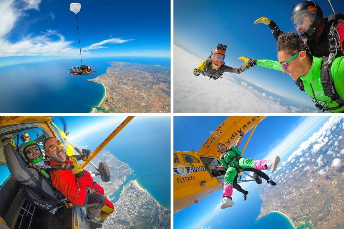 skydiving in Faro