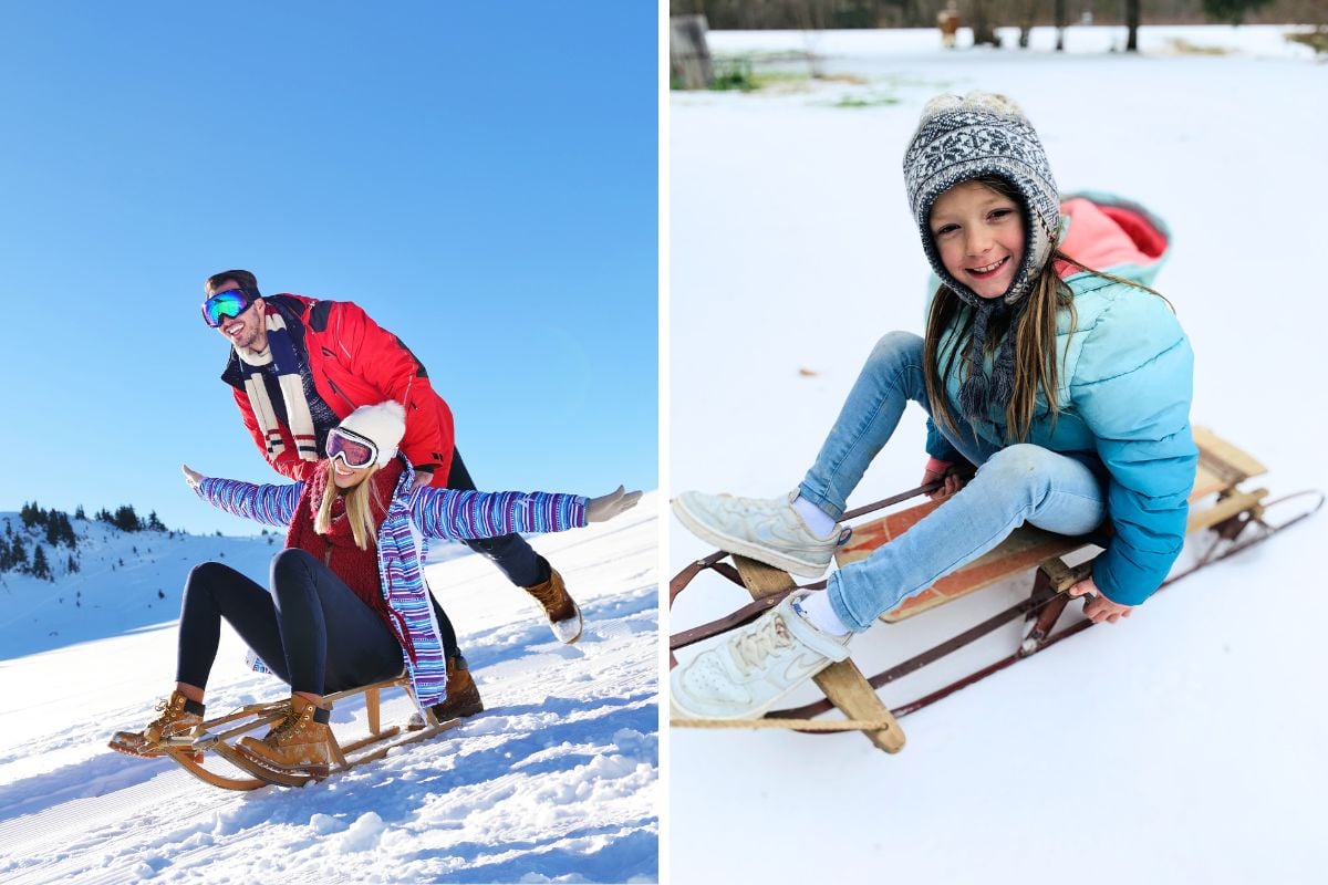 sledding near Interlaken