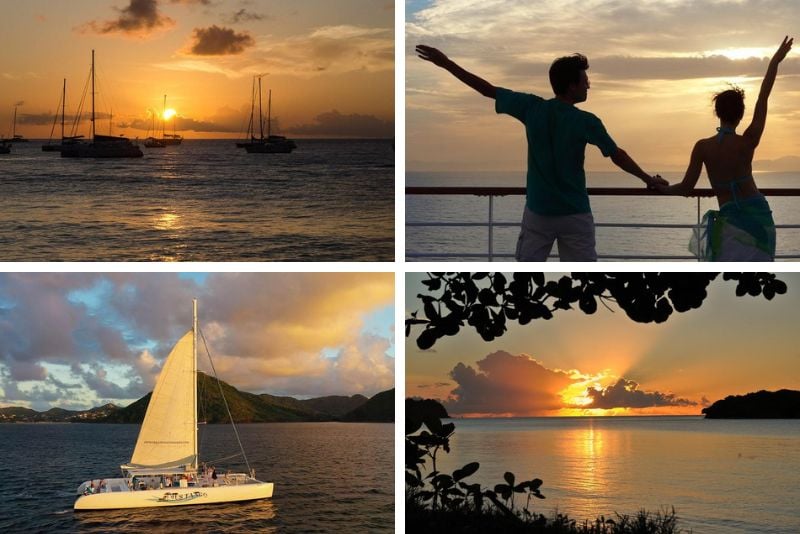 sunset cruises in St. Lucia