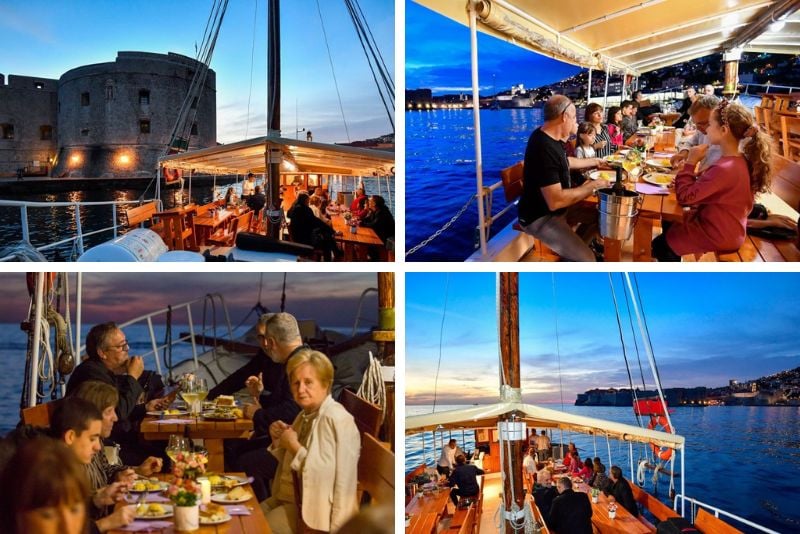 sunset dinner cruise in Dubrovnik
