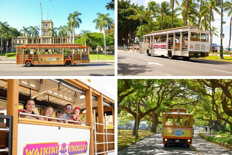 trolley tours in Oahu