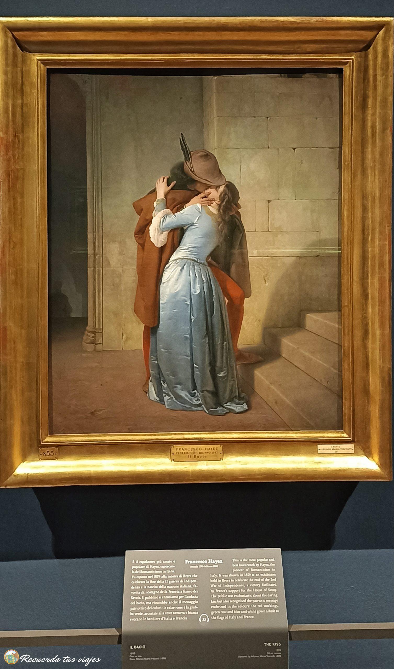 Pinacoteca de Brera - El Beso - Qué ver en Milán