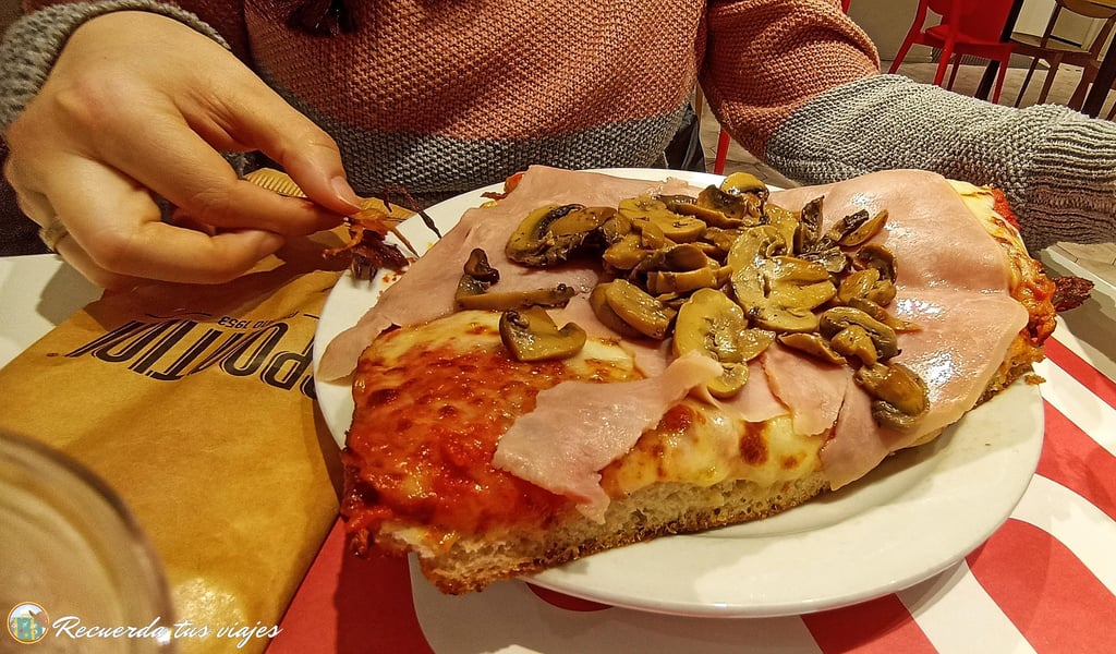 Spontini porción de jamón cocido y champiñón