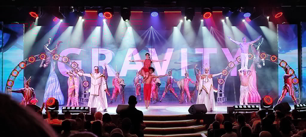 Show Gravity - 7 días de crucero por el Mediterráneo en el MSC Seashore