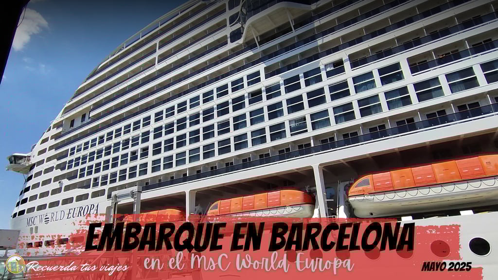 Día 1 Embarcamos en el MSC World Europa