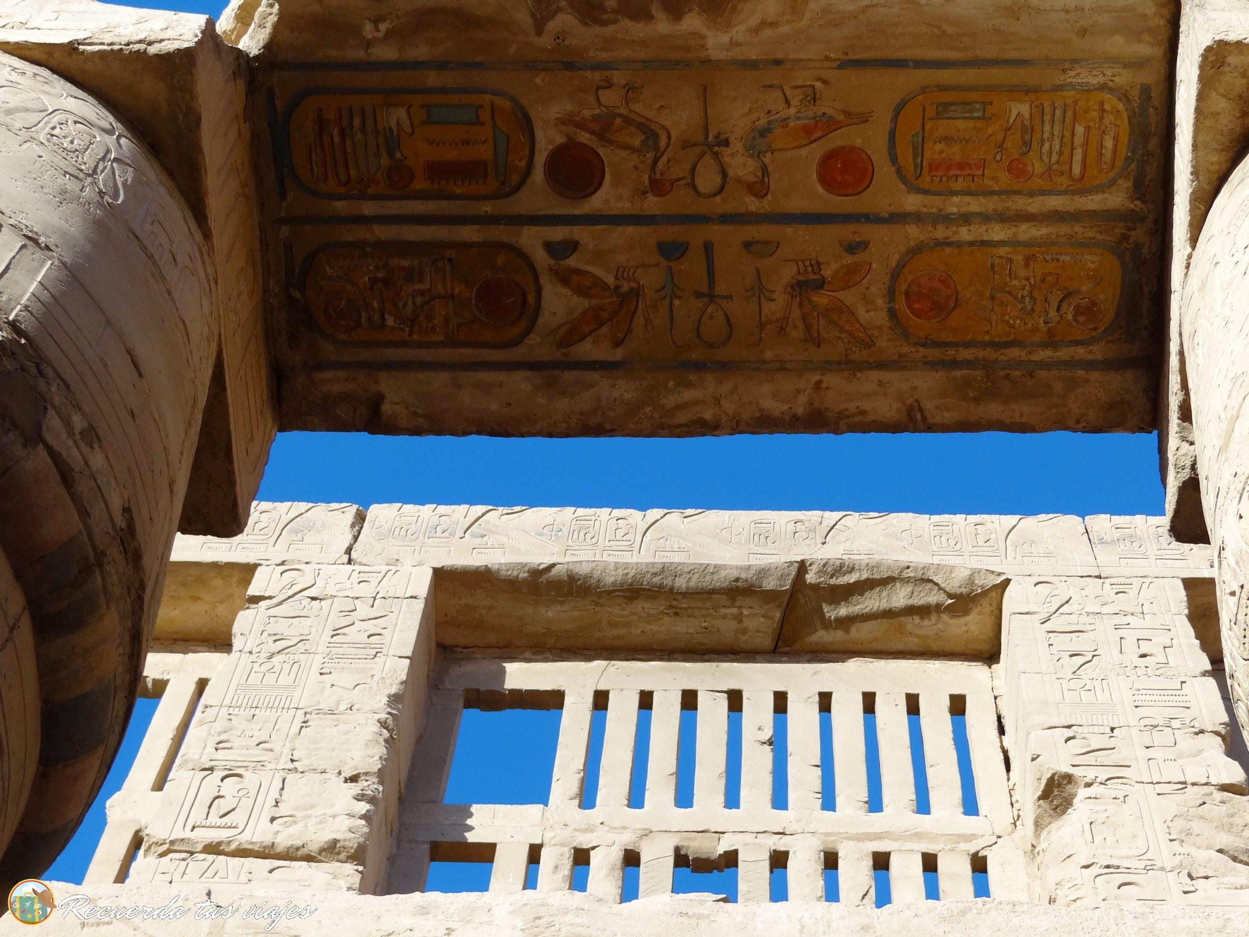 Detalles de color - Templo de Karnak